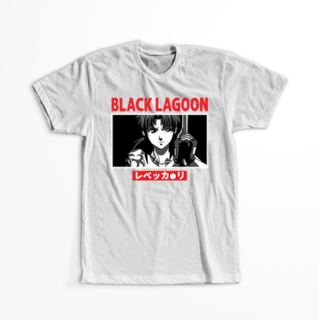 Koszulka Biała - Black Lagoon - WYBIERZ KOLOR KOSZULKI I FASON