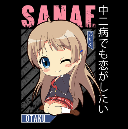 Koszulka Biała Chuunibyou demo Koi ga Shitai! / Love, Chunibyo & Other Delusions! - WYBIERZ KOLOR KOSZULKI I FASON