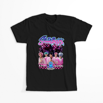 Koszulka Czarna KPop Demon Hunters WYBIERZ KOLOR KOSZULKI I FASON