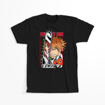 Koszulka Czarna Chainsaw Man WYBIERZ KOLOR KOSZULKI I FASON