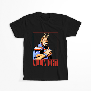 Koszulka Czarna My Hero Academia / Akademia bohaterów - WYBIERZ KOLOR KOSZULKI I FASON