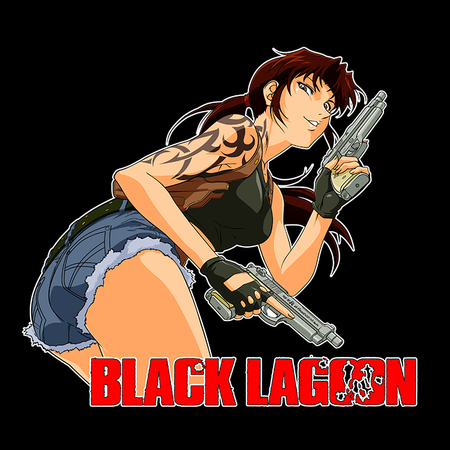 Koszulka Czarna - Black Lagoon - WYBIERZ KOLOR KOSZULKI I FASON