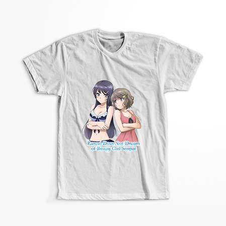 Koszulka Biała Seishun Buta Yarou wa Bunny Girl Senpai no Yume wo Minai WYBIERZ KOLOR KOSZULKI I FASON