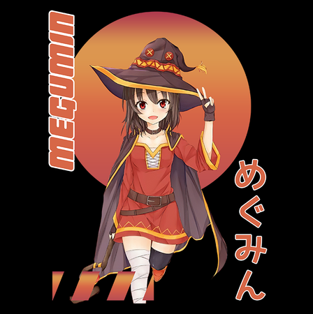 Koszulka Biała KonoSuba: God's Blessing on This Wonderful World! / Kono Subarashii Sekai ni Shukufuku wo! - WYBIERZ KOLOR KOSZULKI I FASON