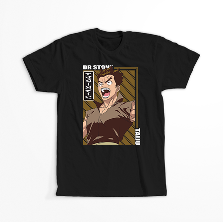 Koszulka Czarna Dr. Stone - WYBIERZ KOLOR KOSZULKI I FASON