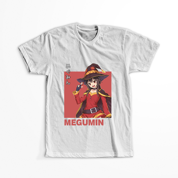 Koszulka Biała KonoSuba: God's Blessing on This Wonderful World! / Kono Subarashii Sekai ni Shukufuku wo! - WYBIERZ KOLOR KOSZULKI I FASON