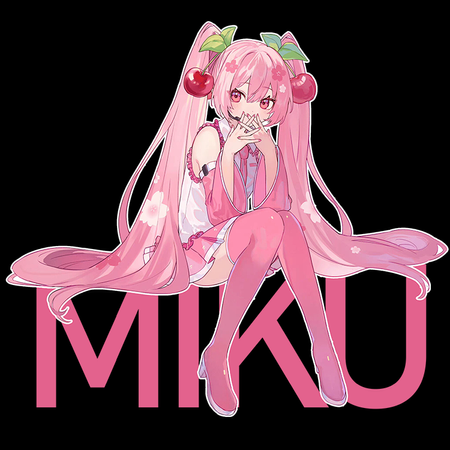 Koszulka Biała Vocaloid Hatsune Miku - WYBIERZ KOLOR KOSZULKI I FASON