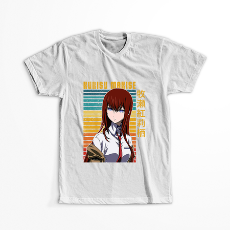 Koszulka Biała - Steins;Gate - WYBIERZ KOLOR KOSZULKI I FASON