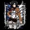 Torba z uszami z Attack on titan