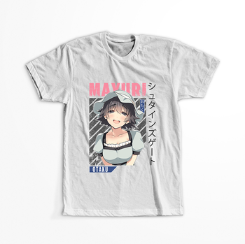 Koszulka Biała - Steins;Gate - WYBIERZ KOLOR KOSZULKI I FASON