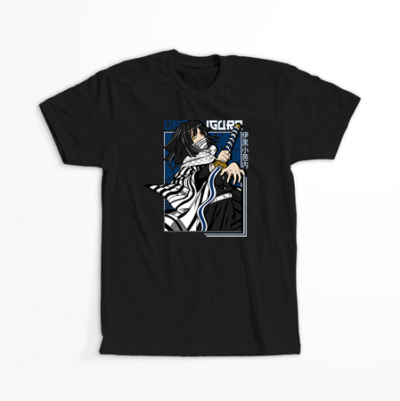 Koszulka Czarna Demon Slayer / Kimetsu no Yaiba / Miecz zabójcy demonów - WYBIERZ KOLOR KOSZULKI I FASON