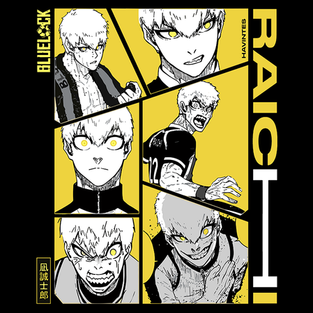 Koszulka Biała - Blue Lock - WYBIERZ KOLOR KOSZULKI I FASON