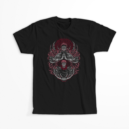 Koszulka Czarna Jujutsu Kaisen - WYBIERZ KOLOR KOSZULKI I FASON