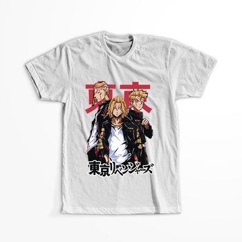 Koszulka Biała Tokyo Revengers WYBIERZ KOLOR KOSZULKI I FASON