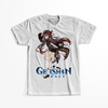 Koszulka Biała Genshin Impact - Hu Tao - WYBIERZ KOLOR KOSZULKI I FASON