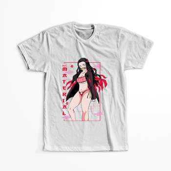 Koszulka Biała Demon Slayer / Kimetsu no Yaiba / Miecz zabójcy demonów - WYBIERZ KOLOR KOSZULKI I FASON