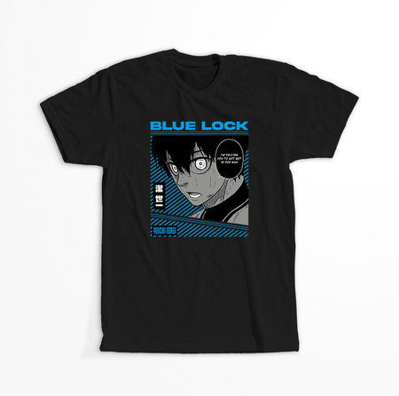 Koszulka Czarna - Blue Lock - WYBIERZ KOLOR KOSZULKI I FASON