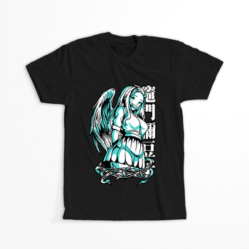 Koszulka Czarna Demon Slayer / Kimetsu no Yaiba / Miecz zabójcy demonów - WYBIERZ KOLOR KOSZULKI I FASON