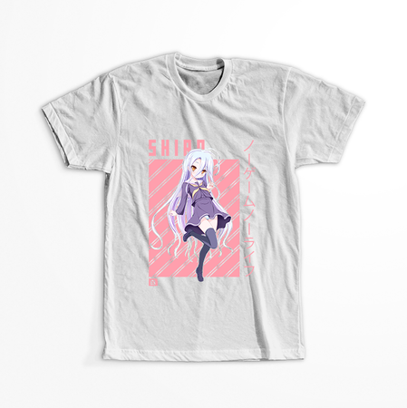 Koszulka Biała No Game No Life - WYBIERZ KOLOR KOSZULKI I FASON