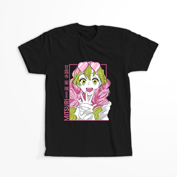 Koszulka Czarna Demon Slayer / Kimetsu no Yaiba / Miecz zabójcy demonów - WYBIERZ KOLOR KOSZULKI I FASON