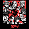Koszulka Czarna Demon Slayer / Kimetsu no Yaiba / Miecz zabójcy demonów - WYBIERZ KOLOR KOSZULKI I FASON