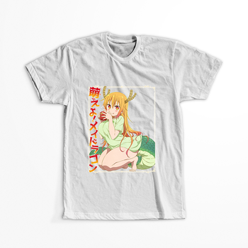 Koszulka Biała Kobayashi-san Chi no Maid Dragon - WYBIERZ KOLOR KOSZULKI I FASON