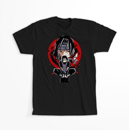 Koszulka Czarna Naruto / Boruto - WYBIERZ KOLOR KOSZULKI I FASON