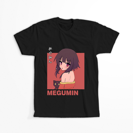 Koszulka Czarna KonoSuba: God's Blessing on This Wonderful World! / Kono Subarashii Sekai ni Shukufuku wo! - WYBIERZ KOLOR KOSZULKI I FASON