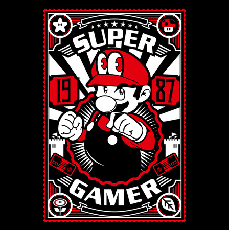 Koszulka Super Mario Bros. WYBIERZ KOLOR KOSZULKI I FASON