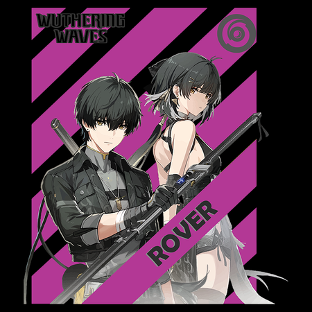 Koszulka Czarna Wuthering Waves - WYBIERZ FASON I KOLOR KOSZULKI 