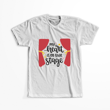 Koszulka Serce na scenie WYBIERZ KOLOR KOSZULKI I FASON