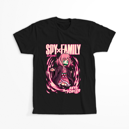 Koszulka Czarna Spy X Family - WYBIERZ KOLOR KOSZULKI I FASON