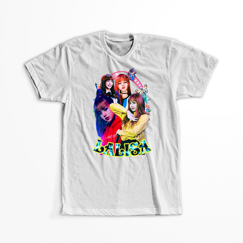 Koszulka Biała BlackPink WYBIERZ KOLOR KOSZULKI I FASON