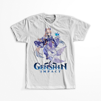 Koszulka Biała Genshin Impact - Sangonomiya Kokomi - WYBIERZ KOLOR KOSZULKI I FASON