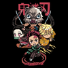Koszulka Czarna Demon Slayer / Kimetsu no Yaiba / Miecz zabójcy demonów - WYBIERZ KOLOR KOSZULKI I FASON