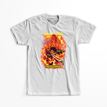 Koszulka Biała Demon Slayer / Kimetsu no Yaiba / Miecz zabójcy demonów - WYBIERZ KOLOR KOSZULKI I FASON