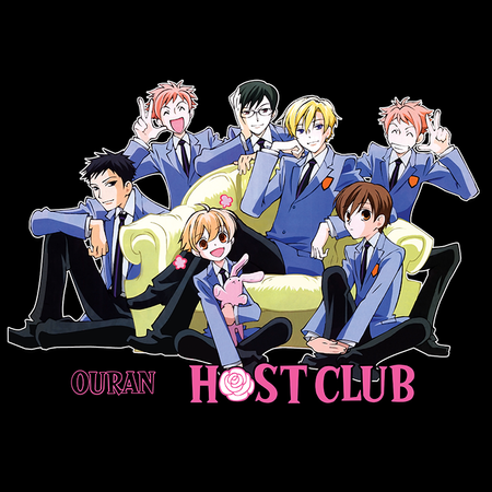 Koszulka Biała Ouran High School Host Club - WYBIERZ KOLOR KOSZULKI I FASON