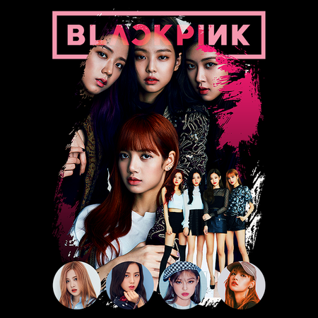 Koszulka Biała BlackPink WYBIERZ KOLOR KOSZULKI I FASON