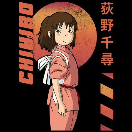 Koszulka Czarna - Spirited Away / W krainie bogów  - WYBIERZ KOLOR KOSZULKI I FASON