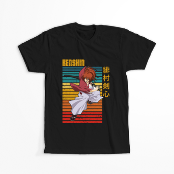 Koszulka Czarna Rurouni Kenshin WYBIERZ KOLOR KOSZULKI I FASON