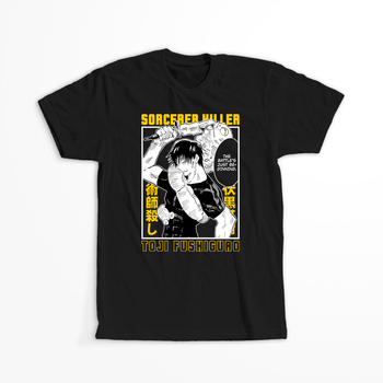 Koszulka Czarna Jujutsu Kaisen - WYBIERZ KOLOR KOSZULKI I FASON