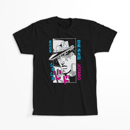 Koszulka Czarna JOJO's Bizarre Adventure - WYBIERZ KOLOR KOSZULKI I FASON