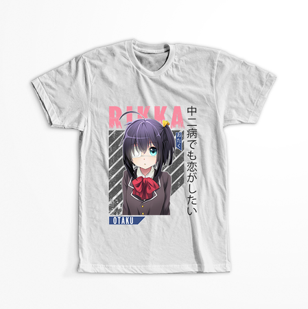 Koszulka Biała Chuunibyou demo Koi ga Shitai! / Love, Chunibyo & Other Delusions! - WYBIERZ KOLOR KOSZULKI I FASON