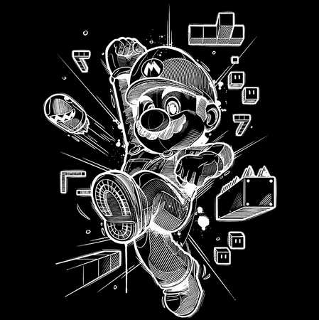 Koszulka Super Mario Bros. KOLOR KOSZULKI I FASON