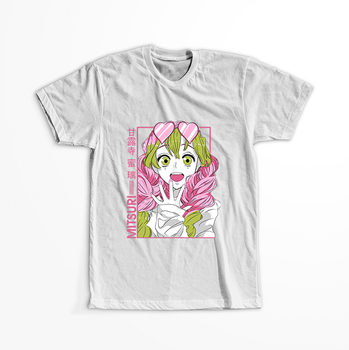 Koszulka Biała Demon Slayer / Kimetsu no Yaiba / Miecz zabójcy demonów - WYBIERZ KOLOR KOSZULKI I FASON