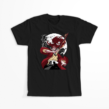 Koszulka Czarna Demon Slayer / Kimetsu no Yaiba / Miecz zabójcy demonów - WYBIERZ KOLOR KOSZULKI I FASON