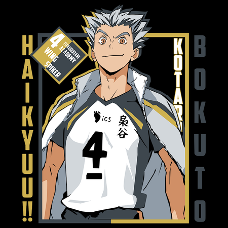 Koszulka Czarna - Haikyuu!!  - WYBIERZ KOLOR KOSZULKI I FASON