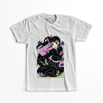 Koszulka Biała Demon Slayer / Kimetsu no Yaiba / Miecz zabójcy demonów - WYBIERZ KOLOR KOSZULKI I FASON