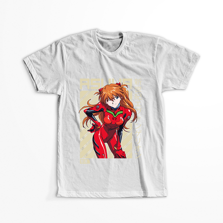 Koszulka Biała Neon Genesis Evangelion - WYBIERZ KOLOR KOSZULKI I FASON