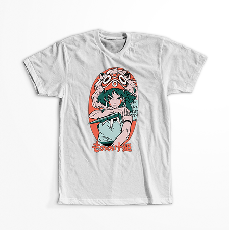 Koszulka Biała - Princess Mononoke - WYBIERZ KOLOR KOSZULKI I FASON